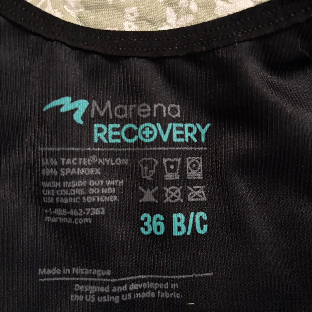 Marena Recovery Black Compression Bra - Picture 3 of 10